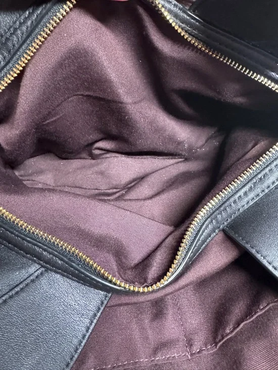 Coach Black Lexy Quilted Leather Shoulder Tote with Gold Hardware - Picture 11 of 12